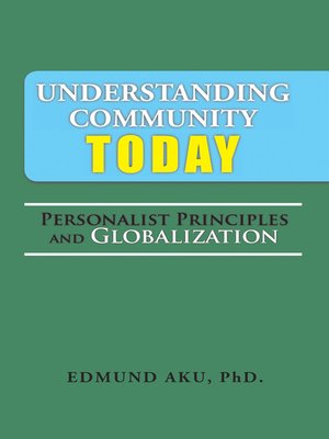 cover image of Understanding Community Today